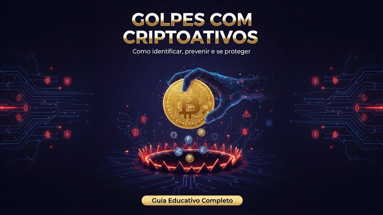 Capa do e-book gratuito sobre golpes com criptomoedas